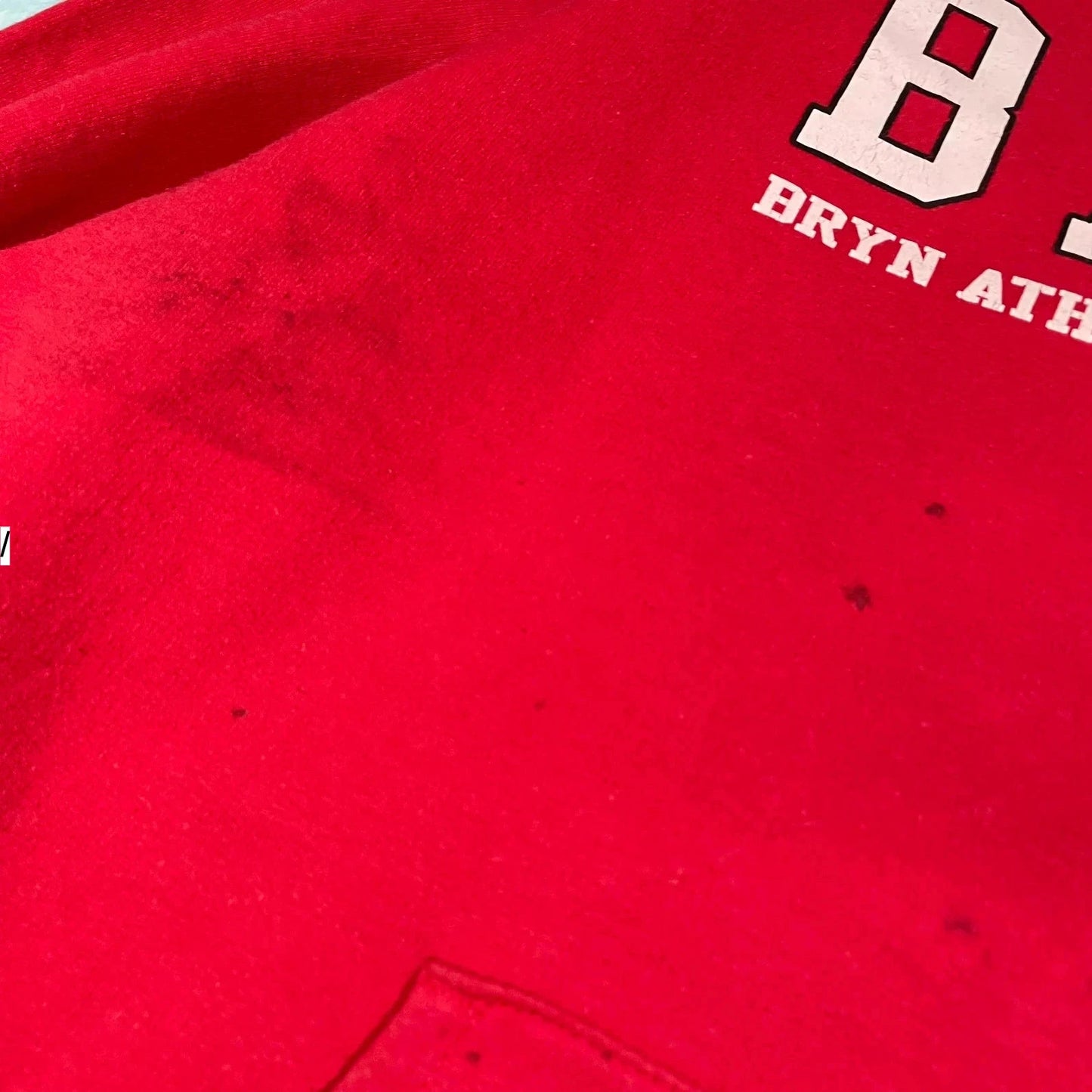 Red Champion Hoodie US College BACS - Large
