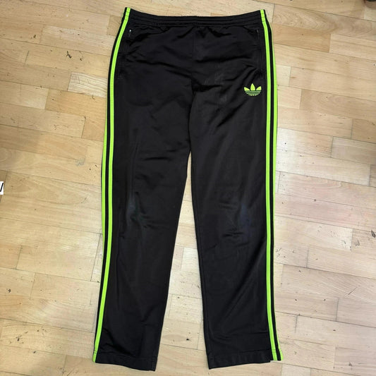 Vintage 00s Adidas Tracksuit Bottoms Brown & Green - Large