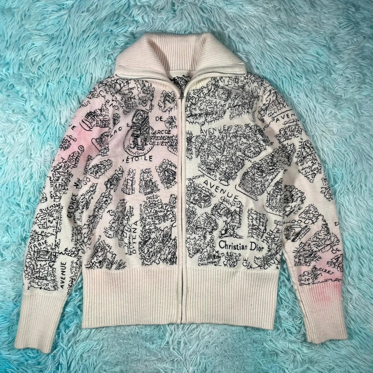Vintage Christian Dior Alpine Knitted Jumper - Large
