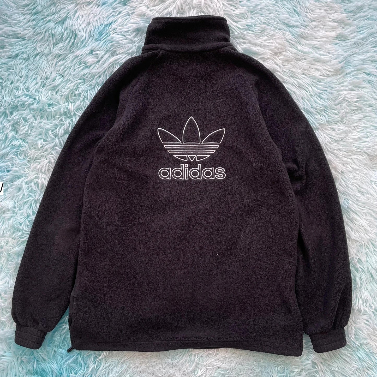 Black Adidas 1/4 Zip Fleece - Small