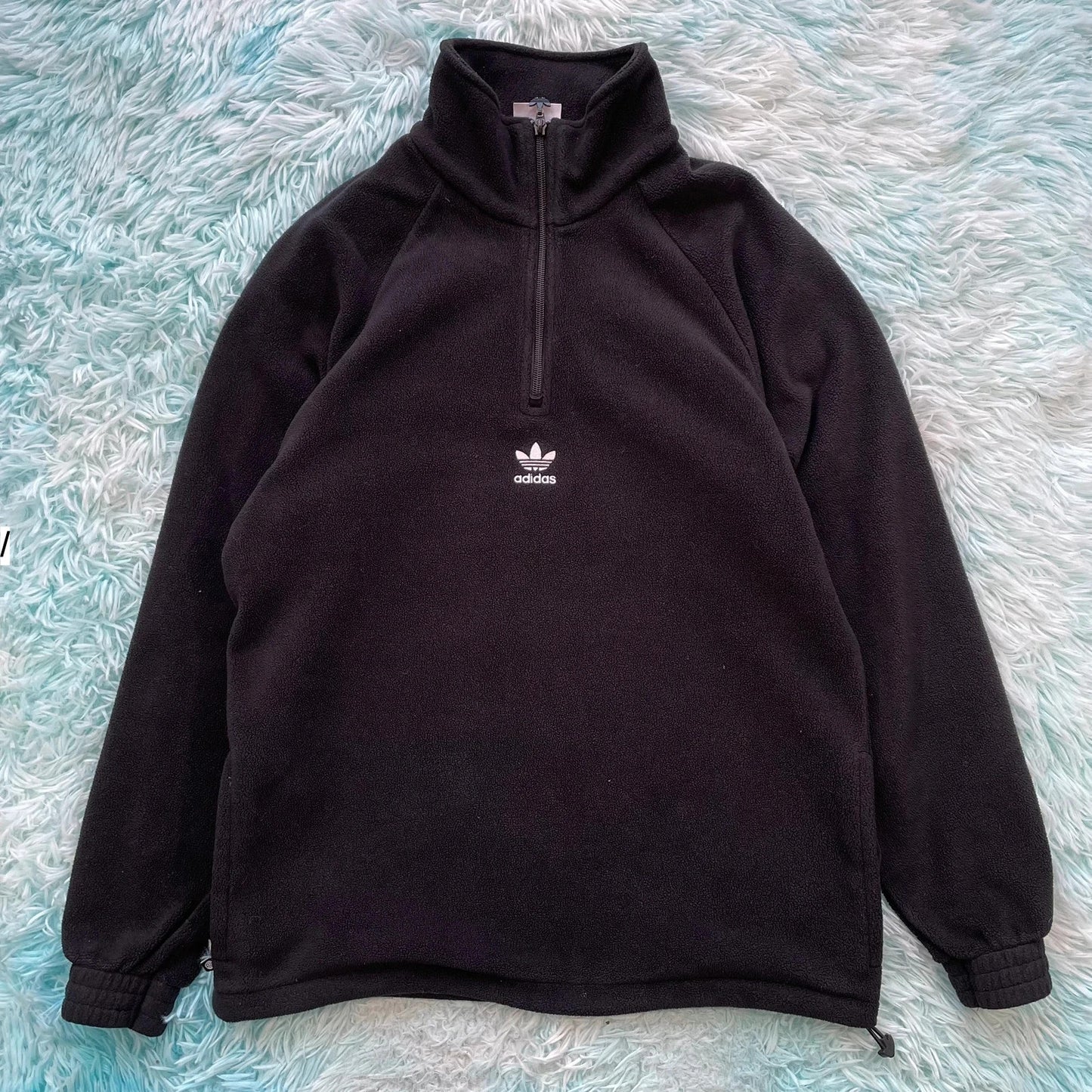 Black Adidas 1/4 Zip Fleece - Small