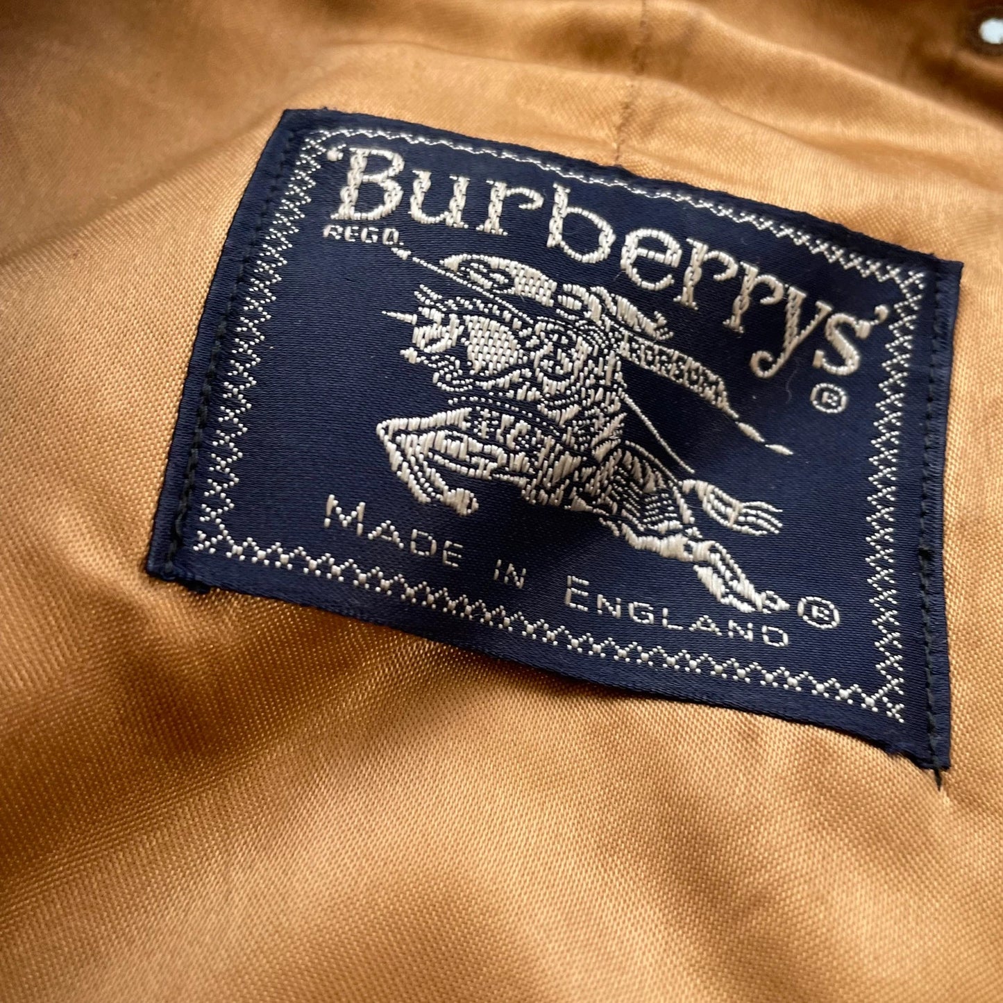 Vintage Burberry Novacheck Trench Coat Lining - Large