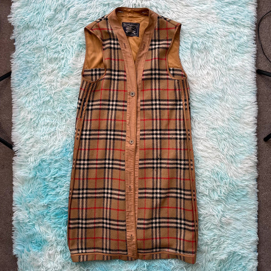 Vintage Burberry Novacheck Trench Coat Lining - Large