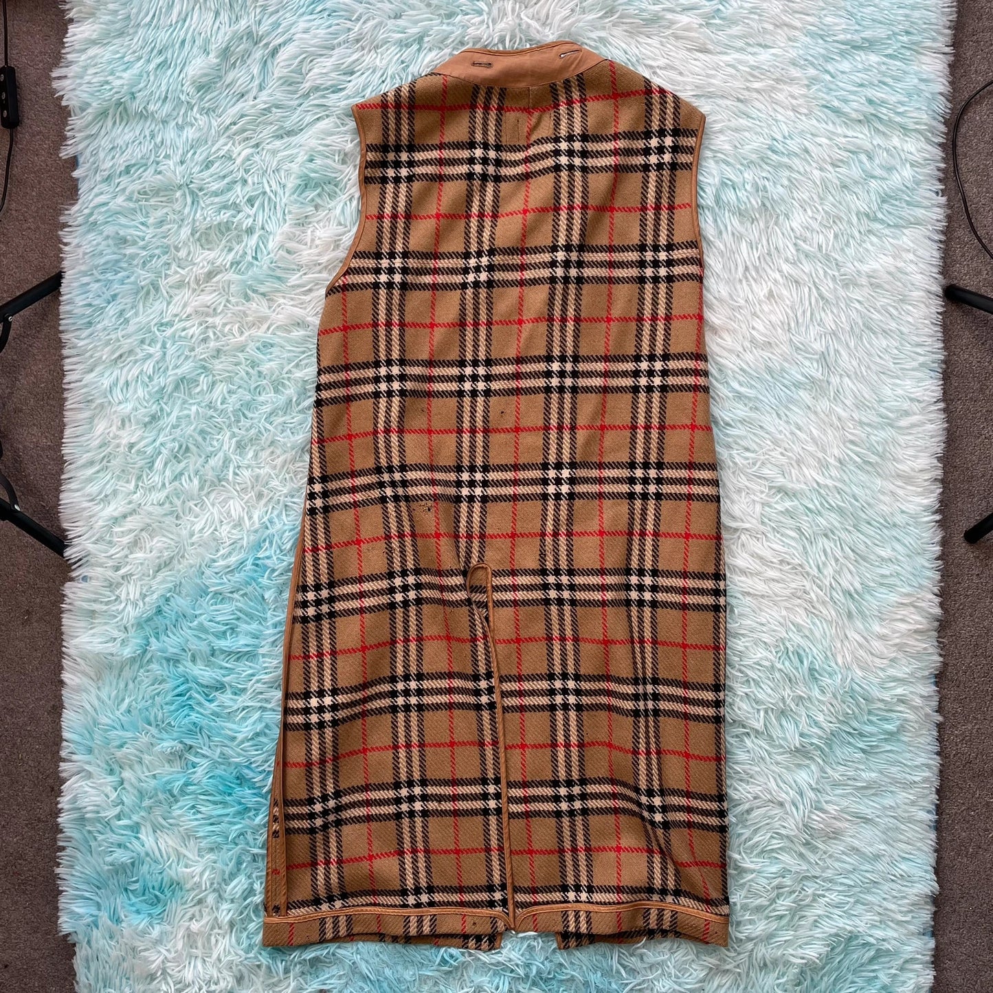 Vintage Burberry Novacheck Trench Coat Lining - Large