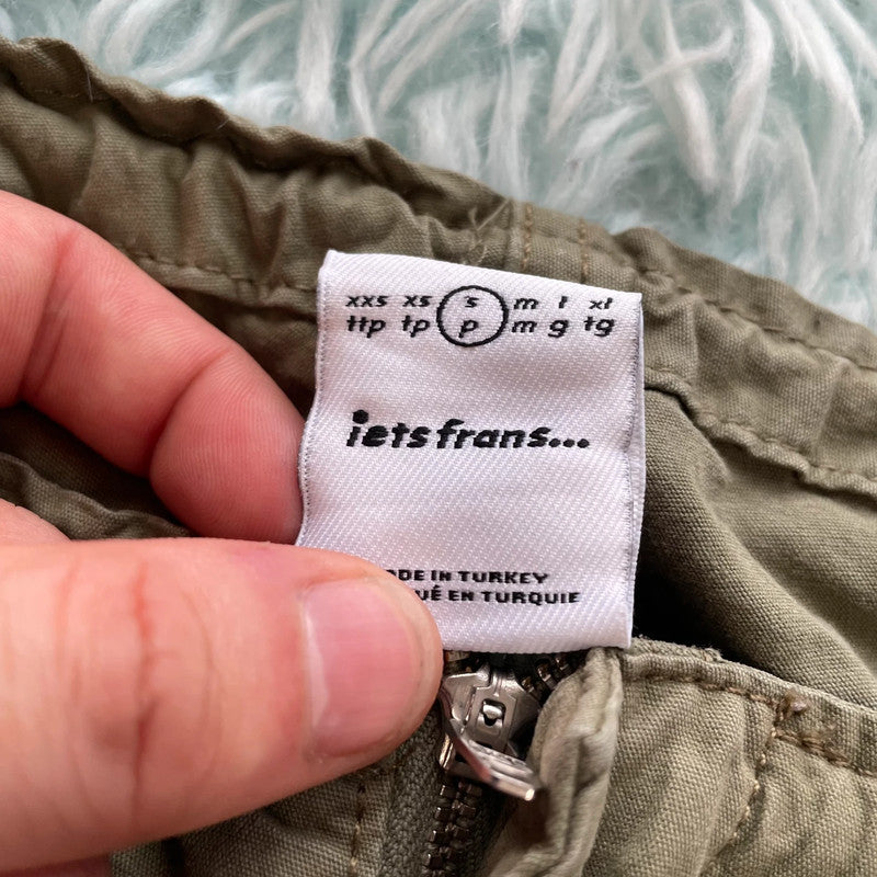 Khaki iets frans Parachute Pants Baggy - Small