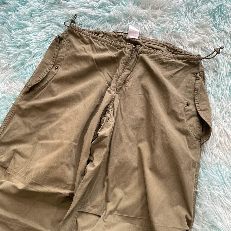 Khaki iets frans Parachute Pants Baggy - Small