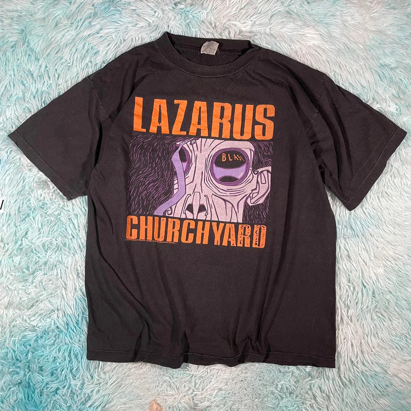 Vintage 1991 Lazarus Chuchyard Book Graphic T Shirt - XL