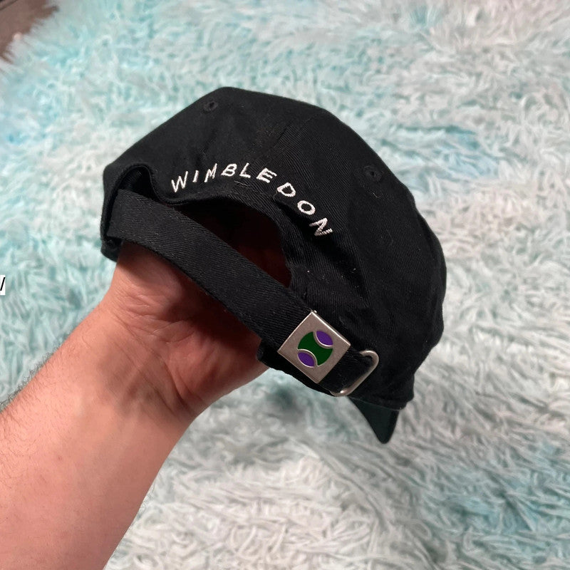 Black Wimbledon Tennis Cap