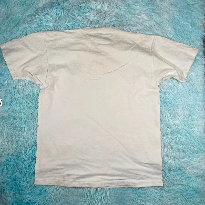 Vintage 90s Cream Henley T Shirt Regatta - XL