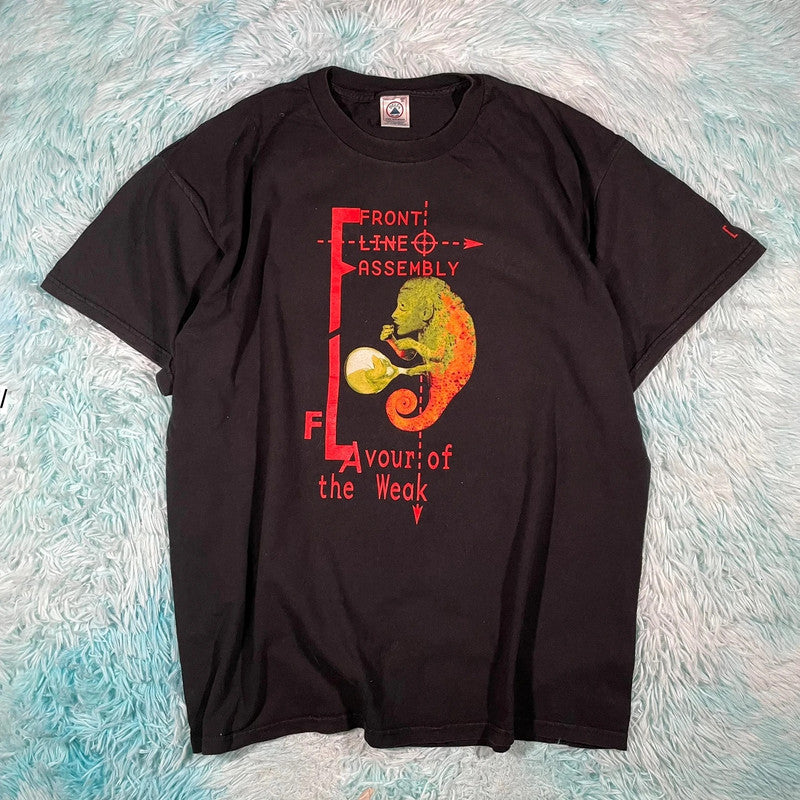 Vintage 90s Front Line Assembly Band T Shirt - XL