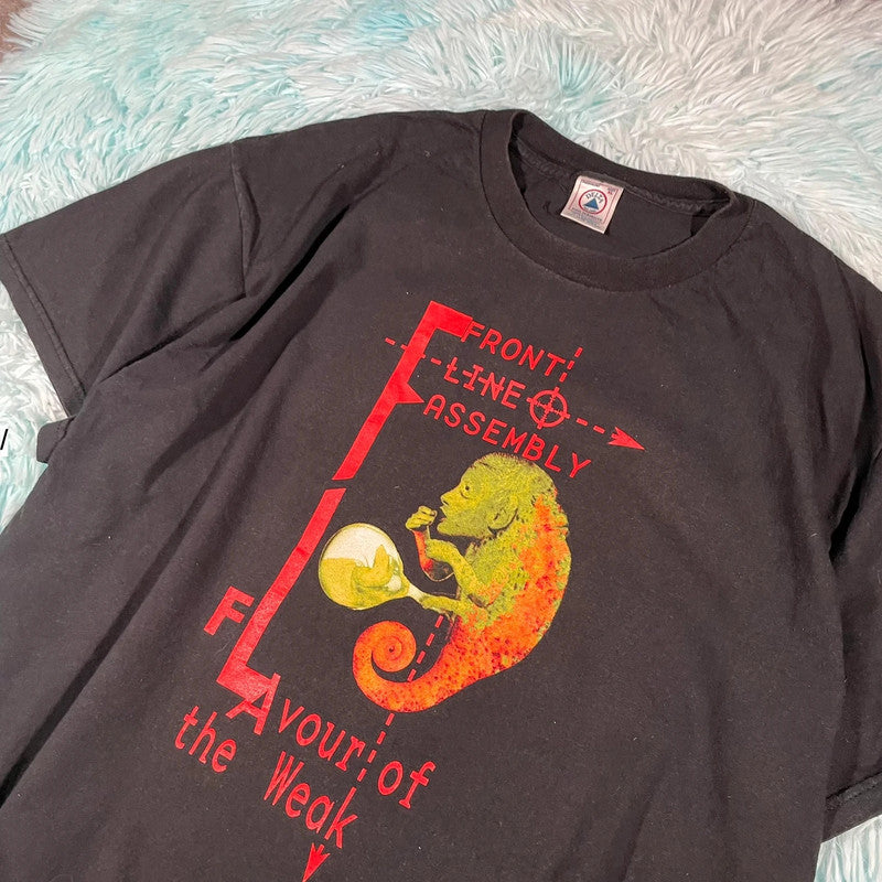 Vintage 90s Front Line Assembly Band T Shirt - XL