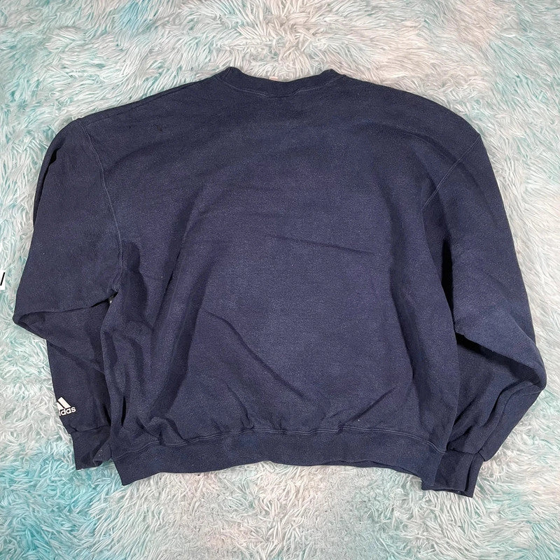 Vintage 90s Navy Adidas Sweatshirt- XL