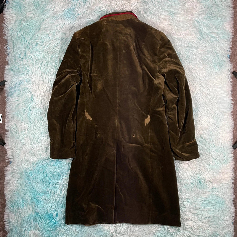 Vintage Khaki Gaisberger Austrian Suede Jacket - Small