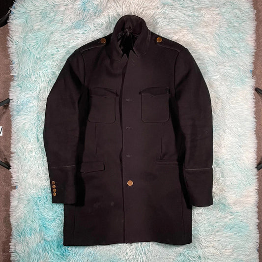 Black The Kooples Pea Coat - Large 50
