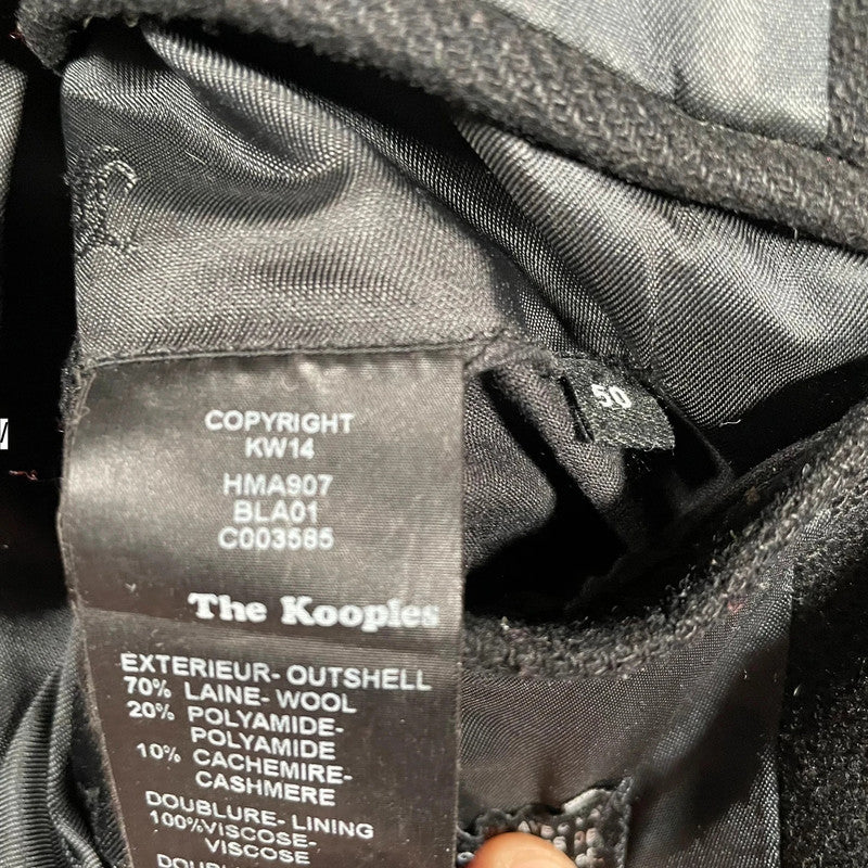 Black The Kooples Pea Coat - Large 50