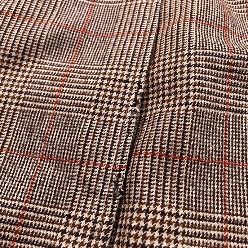 Vintage 90s Austin Reed Chequered Wool Trench Coat - XL