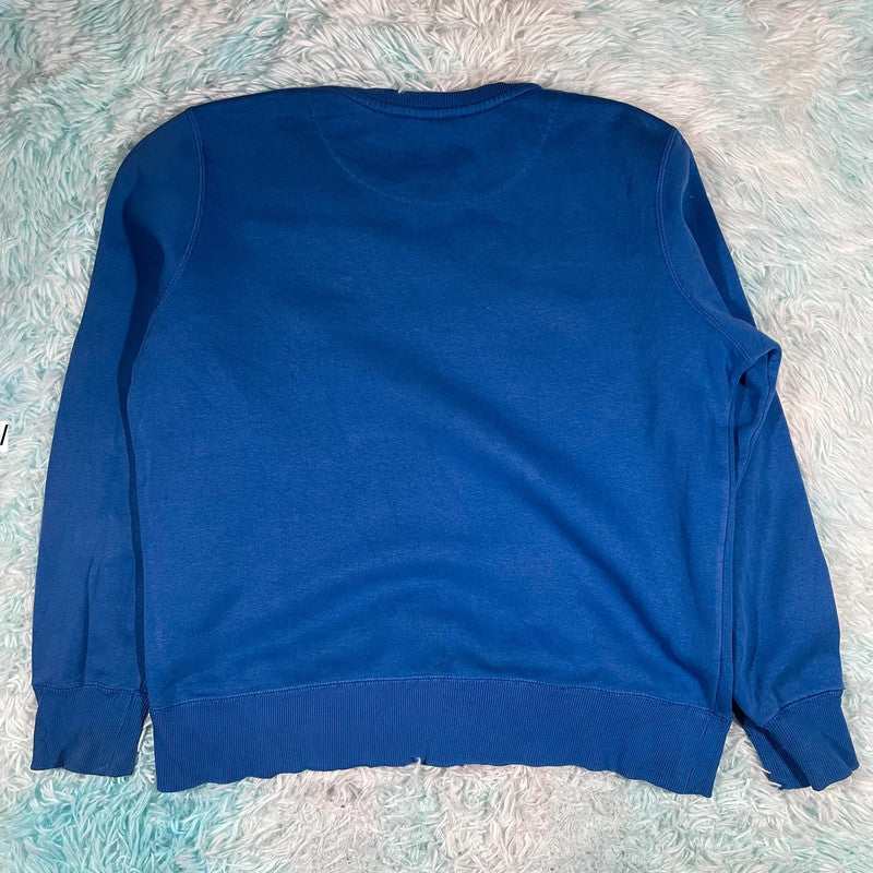 Blue Nike Sweatshirt Plain - Large