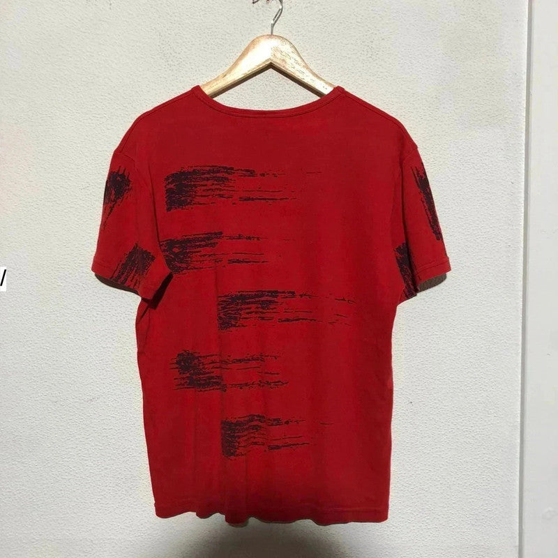 Vintage 90s Red Patterned Diesel T Shirt - Large