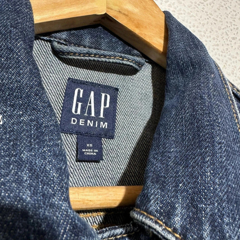 Navy Gap Denim Jacket - XS