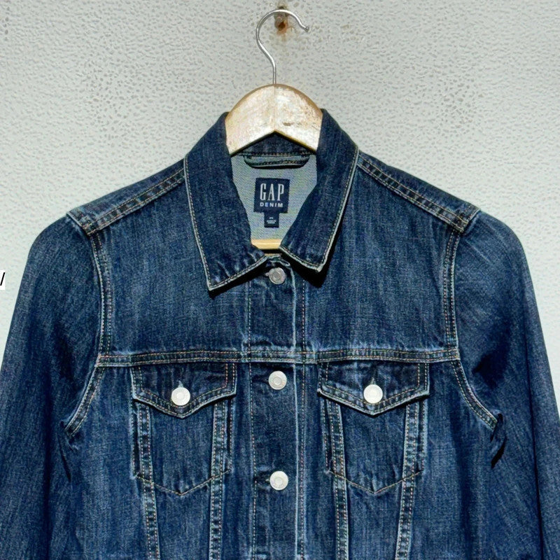 Navy Gap Denim Jacket - XS
