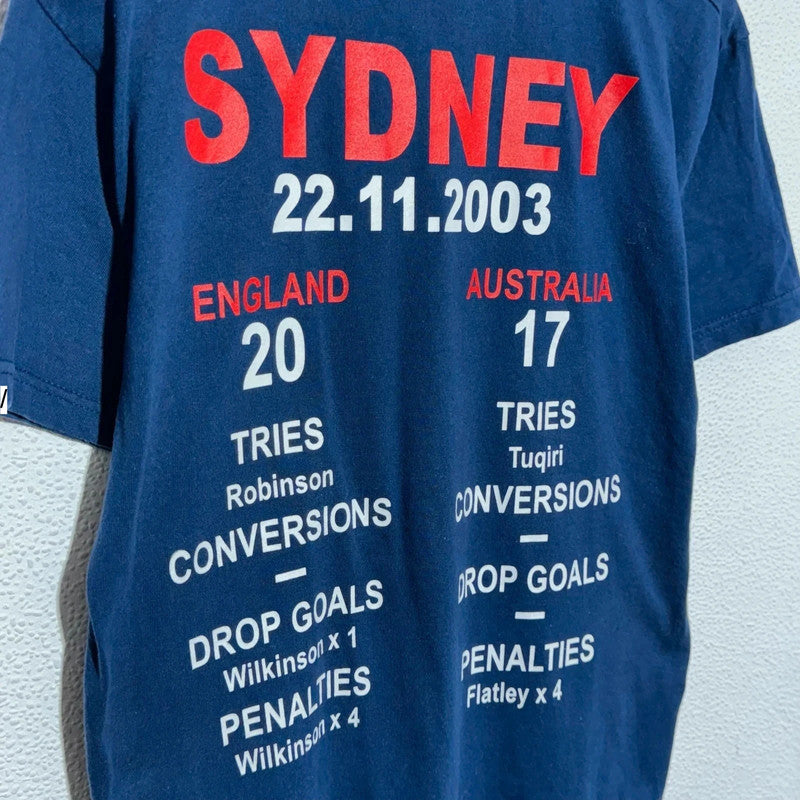 Vintage 2003 Rugby World Cup Graphic T Shirt - Medium