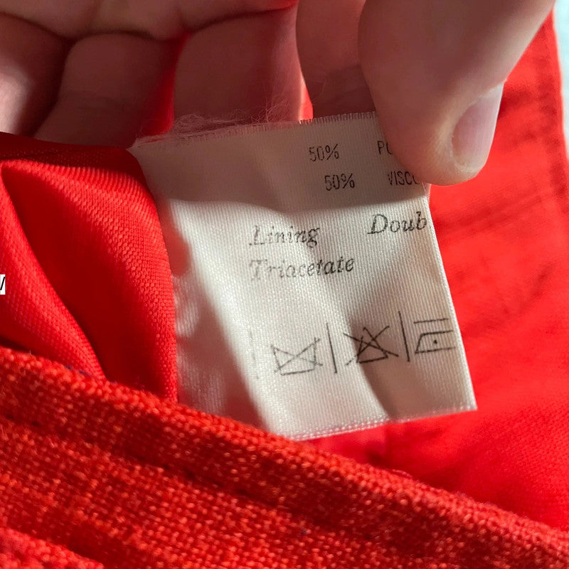Vintage 80s Red Alexon Maxi Skirt - Size 14