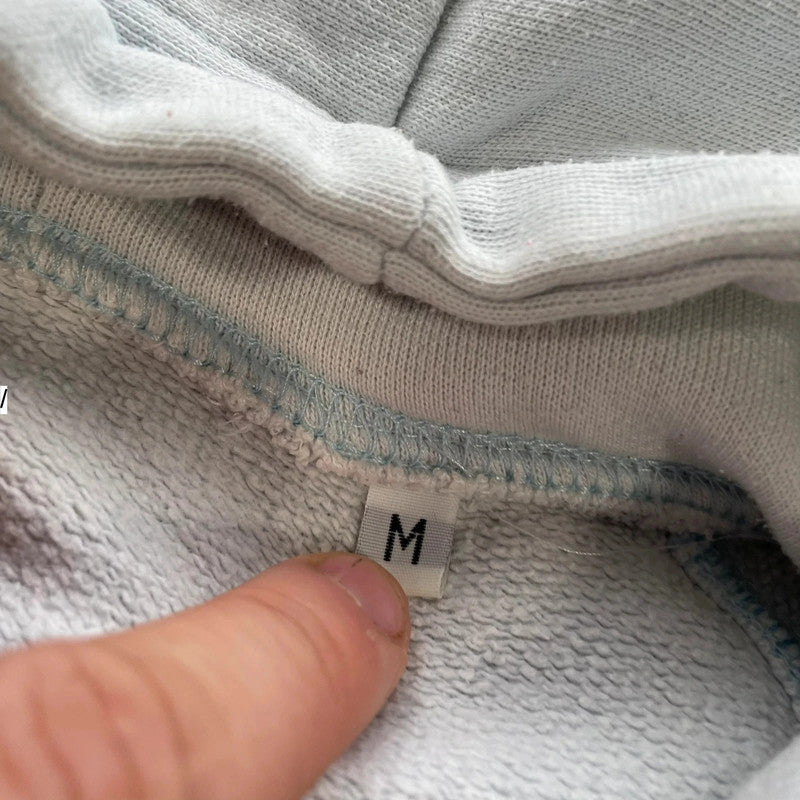 Baby Blue Schott Hoodie Full Zip - Medium