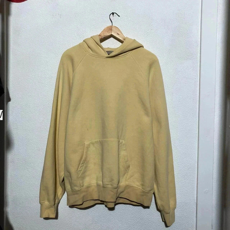 Yellow Essentials Fear of God Blank Hoodie - Large