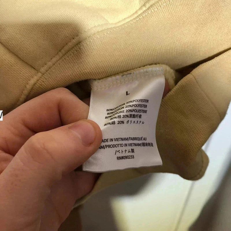 Yellow Essentials Fear of God Blank Hoodie - Large