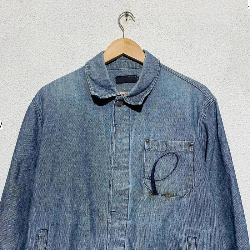 Vintage 00s Hip Hop Parkes Denim Jacket - Large