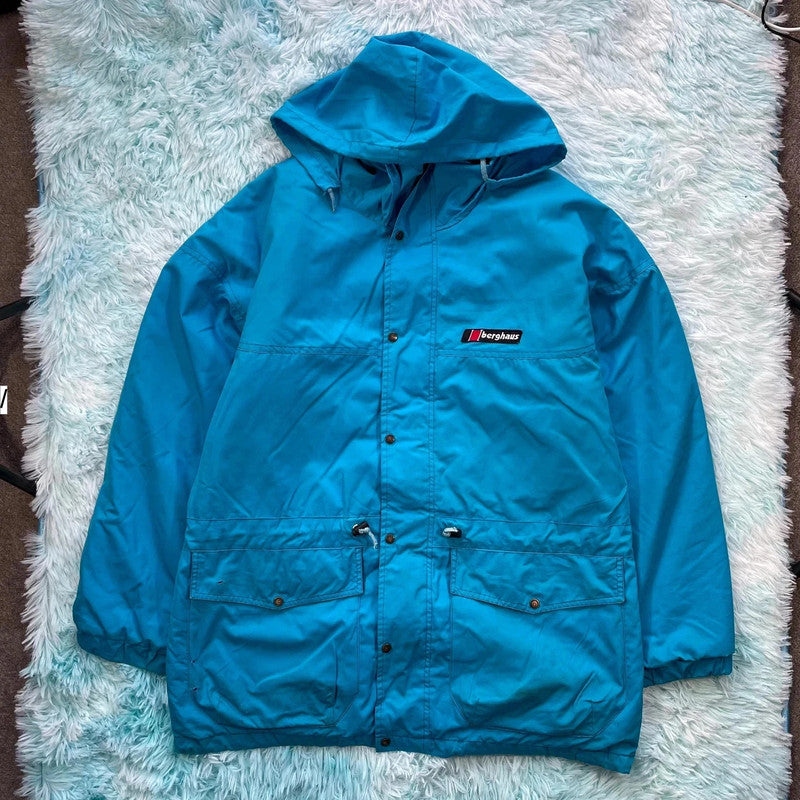 Vintage 90s Blue Berghaus Coat Jacket - Large
