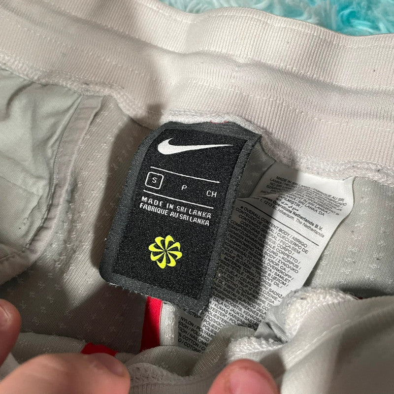 White Nike Joggers Jogging Bottoms - Small