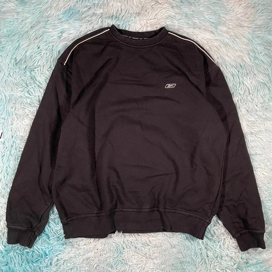 Vintage 00s Black Reebok Sweatshirt - Large