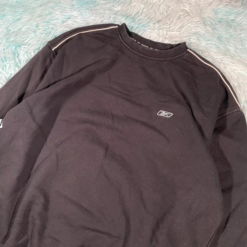 Vintage 00s Black Reebok Sweatshirt - Large