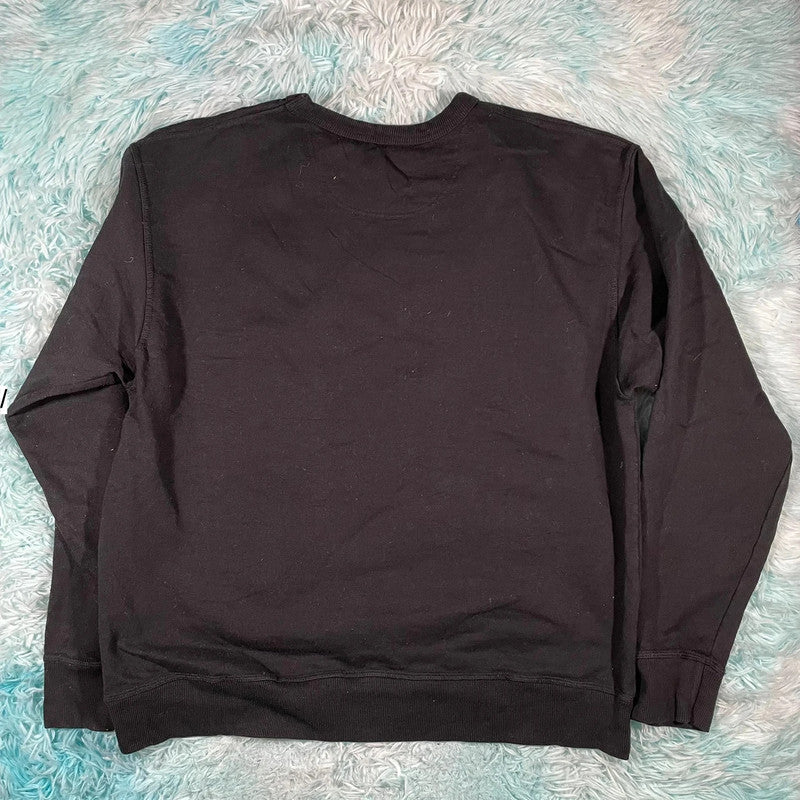 Black Champion Sweatshirt Spellout - XL