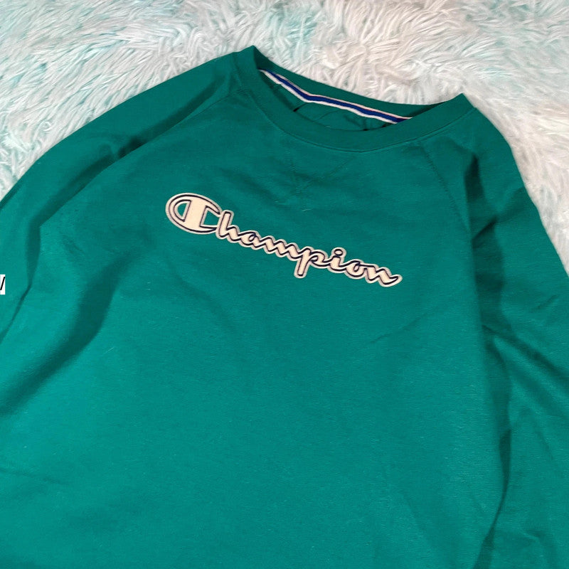 Turquoise Blue Champion Sweatshirt - Small