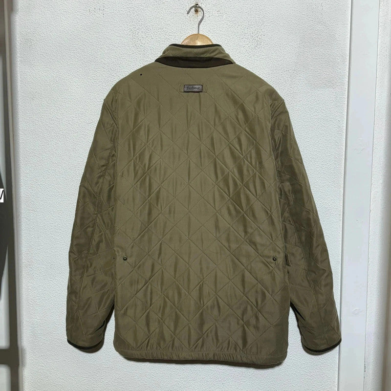 Beige Barbour Quilted Jacket Fleeced - XL