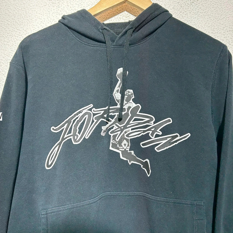Black Jordan Hoodie Graphic - Medium
