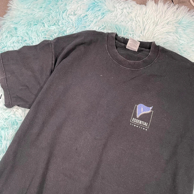 Vintage 90s Black Tech Graphic T Shirt - XL