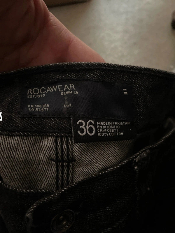 Vintage Black Rocawear Baggy Jeans - 36W 32L