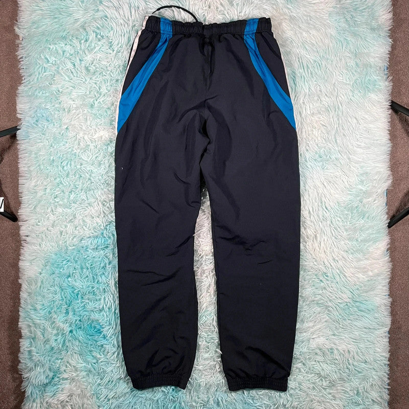 Vintage Black Adidas Tracksuit Bottoms - Small