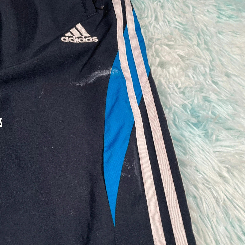 Vintage Black Adidas Tracksuit Bottoms - Small