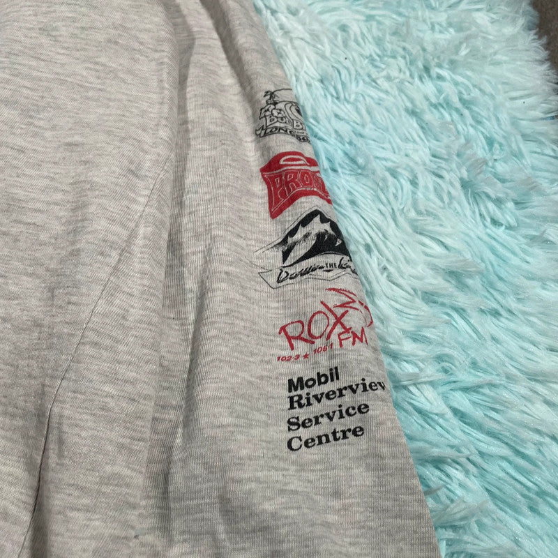 Vintage 90s 1996 Mal Muster Surf Graphic T Shirt Long Sleeve - Medium