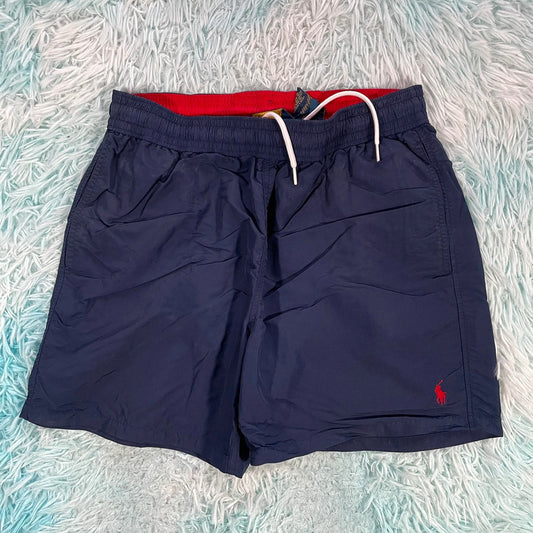 Navy Polo Ralph Lauren Swim Shorts - Medium
