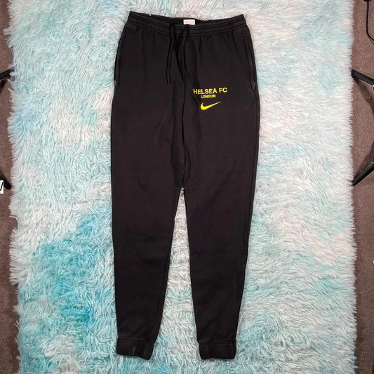 Black Nike Chelsea Joggers Jogging Bottoms - Small