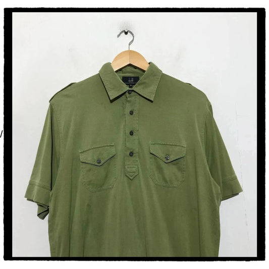 Green Dunhill Polo Shirt - Medium