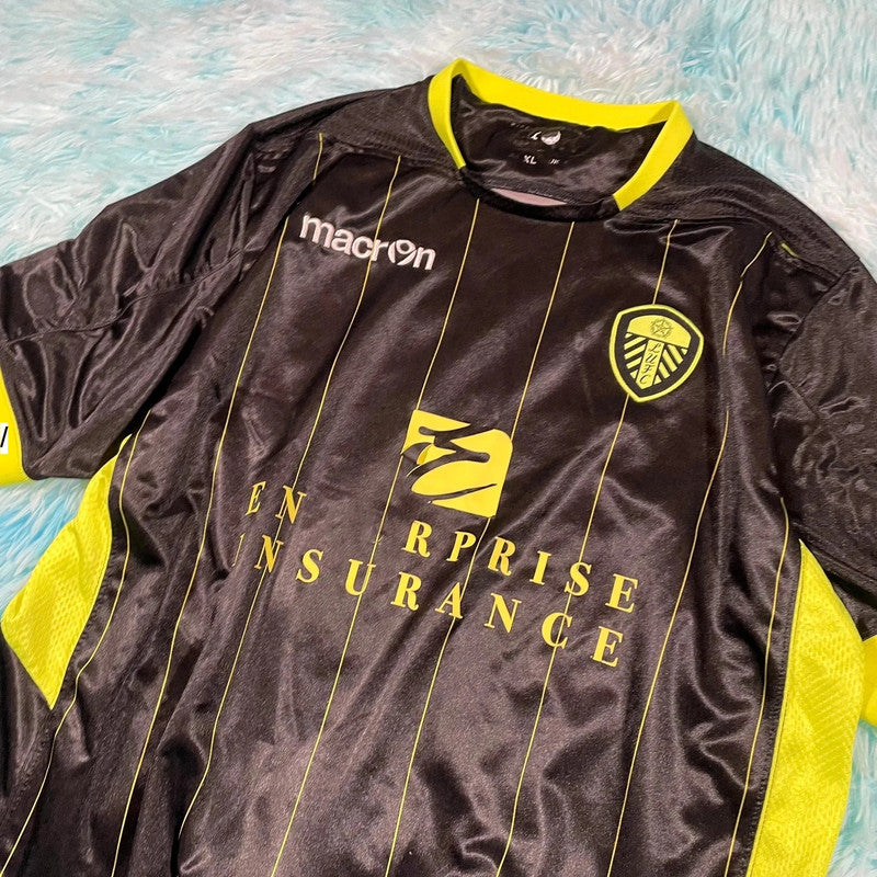 2011 Leeds Away Shirt Macron Black - XL