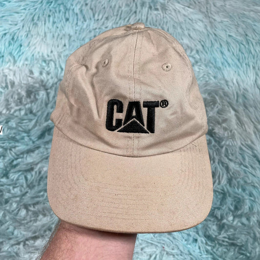 Beige Caterpillar CAT Cap
