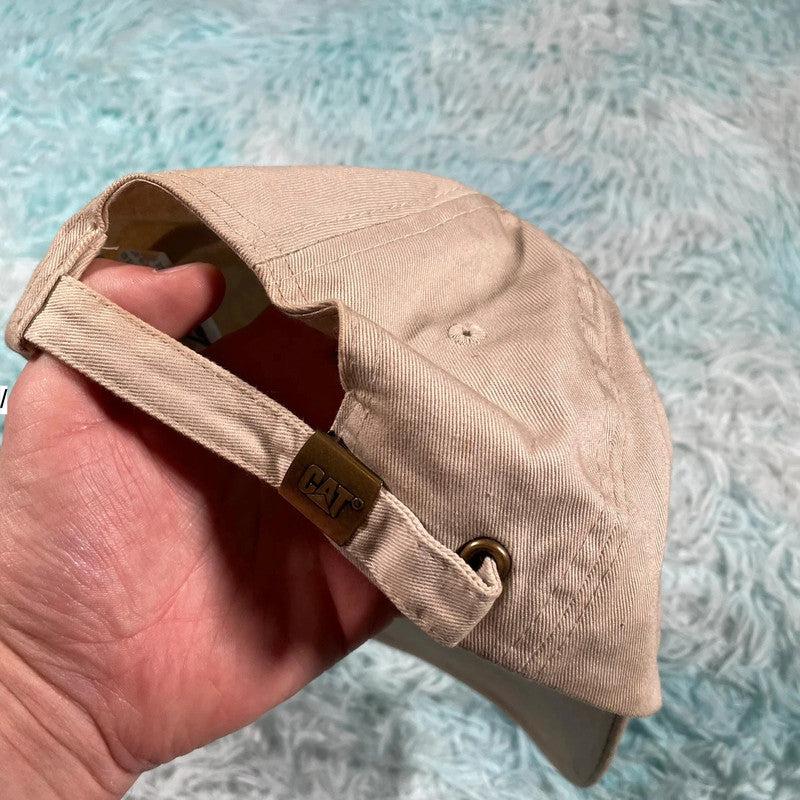 Beige Caterpillar CAT Cap