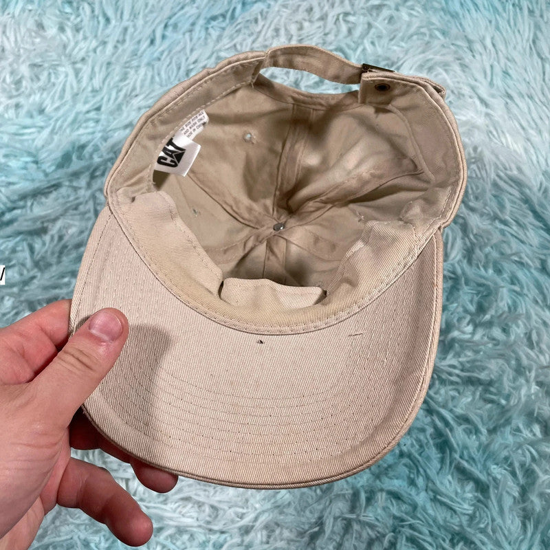 Beige Caterpillar CAT Cap
